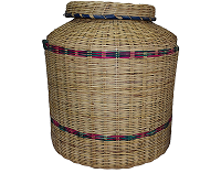 Woven baskets without a ahandle