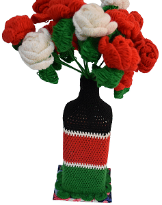 Thread home decorating  Flower
