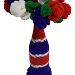 Thread home decorating flower