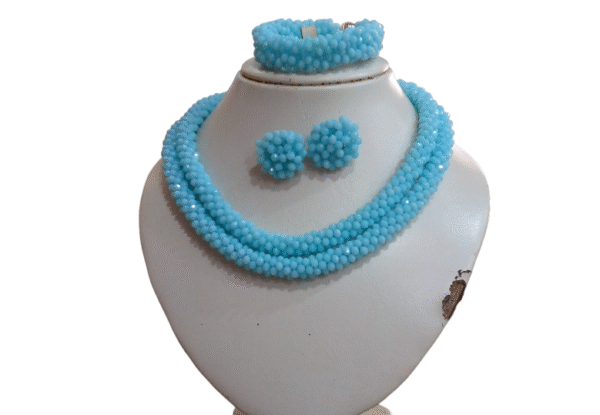 stella's necklaces ( a set of necklaces, earrings and head ban)