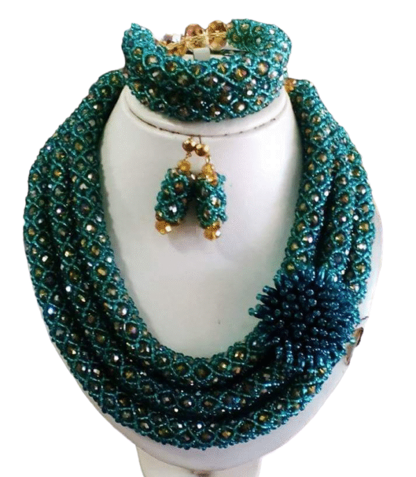 Stella,s necklace (set of a necklace, earrings and head ban