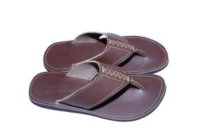 Men open leather sandles