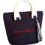 Lady's crochet handbag