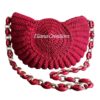 Lady's crochet handbag