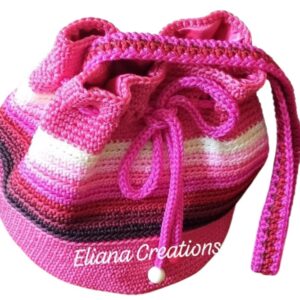 Lady's crochet handbag